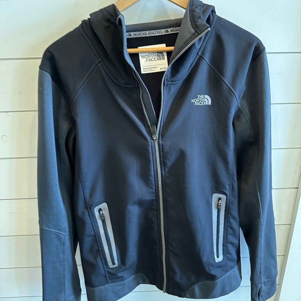 The North Face Men's Two-Tone Black & Grey Fleece-Lined Hoodie